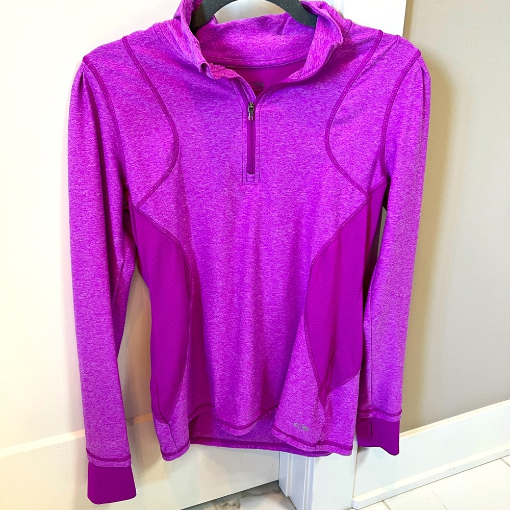 Women’s 1/4 Zip Purple Dri Fit Small